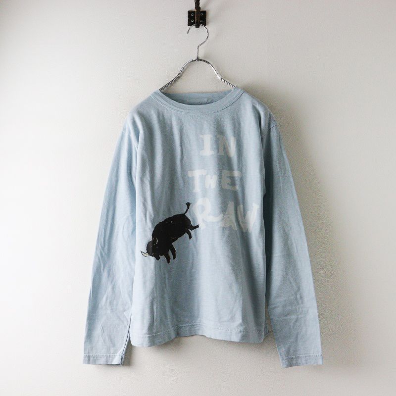 ♥ 25SS 45R 45rpm フォーティファイブアール IN THE RAWベタッチプリントの908Tシャツ 2 ライトブルー ジンバブエ 2400014591361