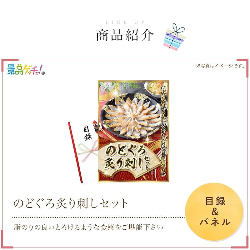 パネル のどぐろ炙り刺しセット 目録 セット 単品 二次会 ビンゴ ゴルフ コンペ 結婚式 ゲッチュ 1