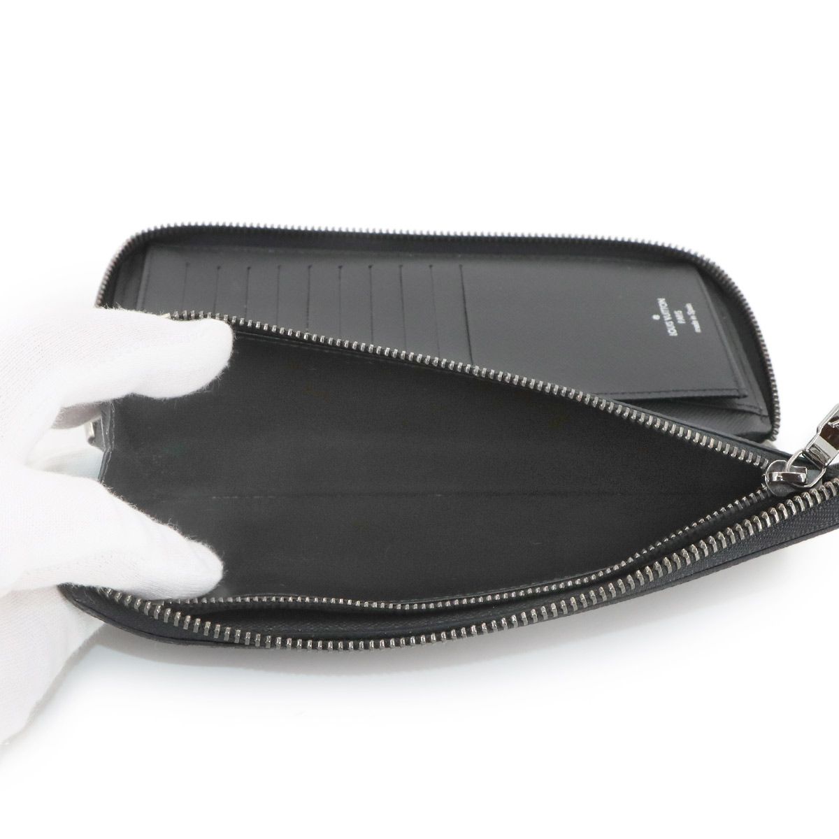美品 ルイ ヴィトン LOUIS VUITTON モノグラム エクリプス ジッピー 