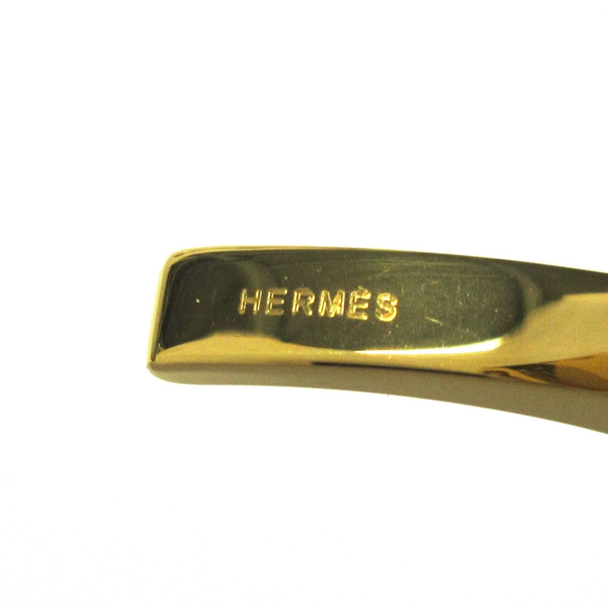 エルメス HERMES フィルー 金属素材 ゴールド グローブホルダー 美品