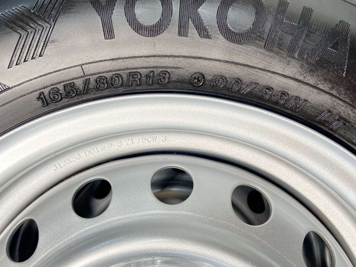 165/80R13 90/88LT ヨコハマ アイスガード iG91 トヨタ純正 13x5.0 100 