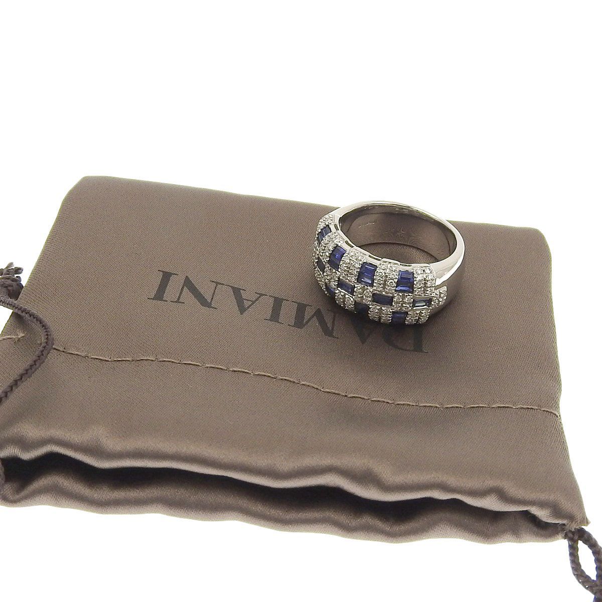 8624) ダミアーニ DAMIANI リング 指輪 K18WG 750WG サファイア 