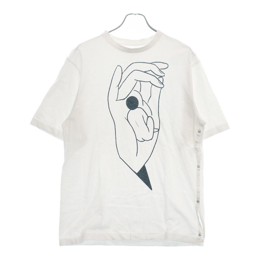 LEMAIRE (ルメール) 22SS PRINTED T-SHIRT WITH SIDE SLIT サイド