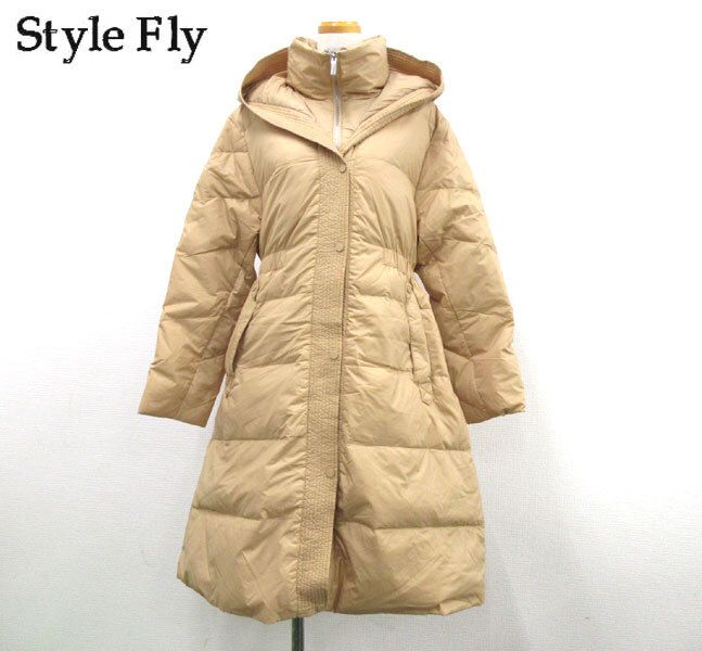 STYLE FLY スタイルフライ 撥水 Aラインシルエット ベルト付き ロング