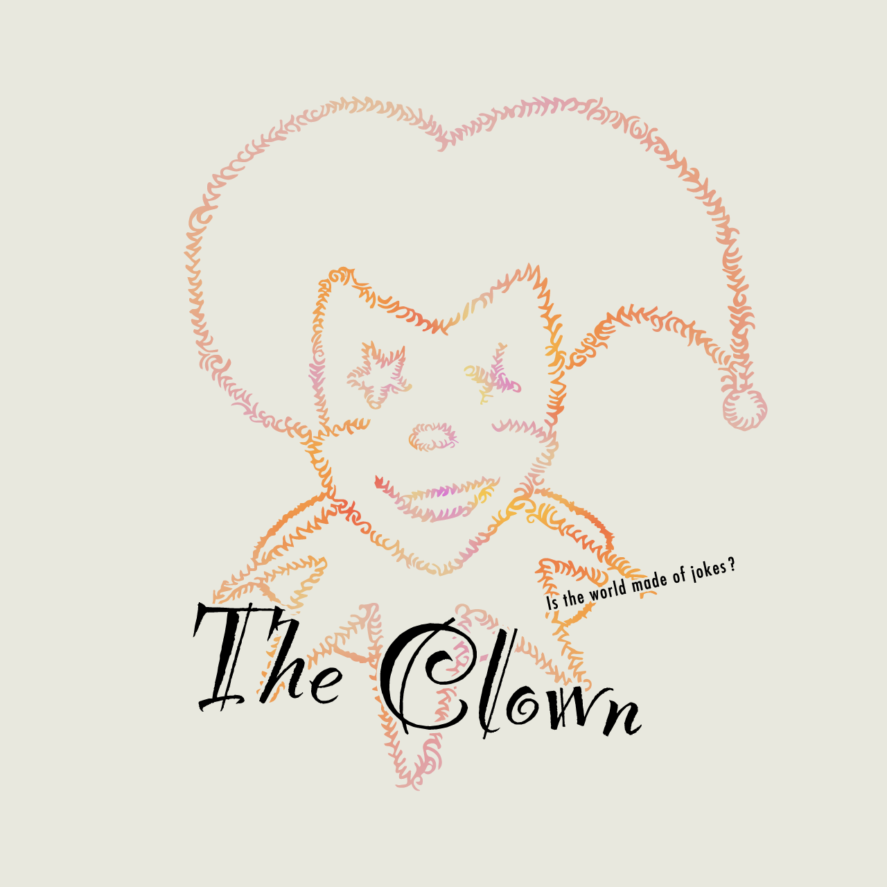 グラフィックロングTシャツ　The Clown Color -Long-