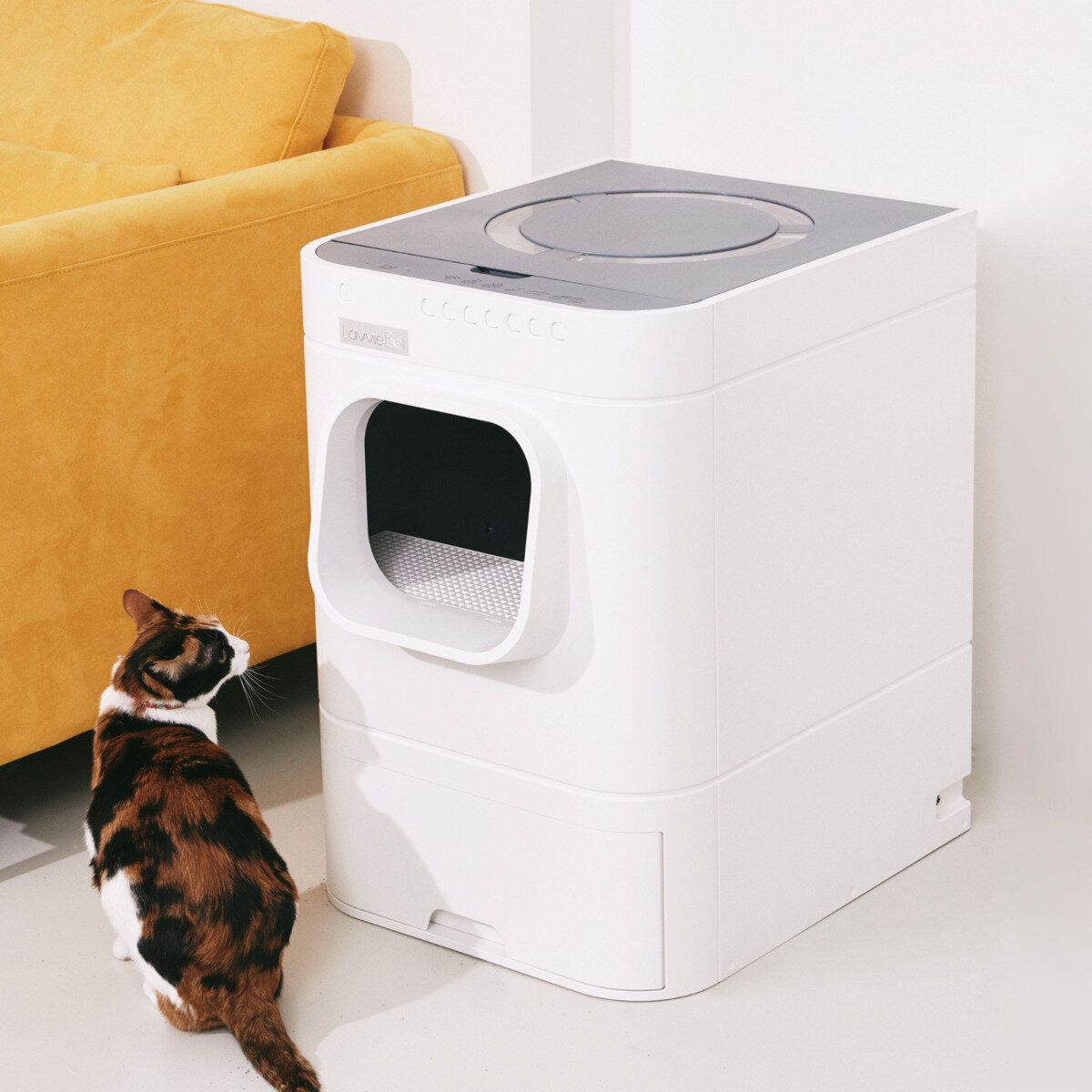 Lavvie Bot S 自動掃除と自動砂補充のネコ用トイレ LavvieBot 自動猫