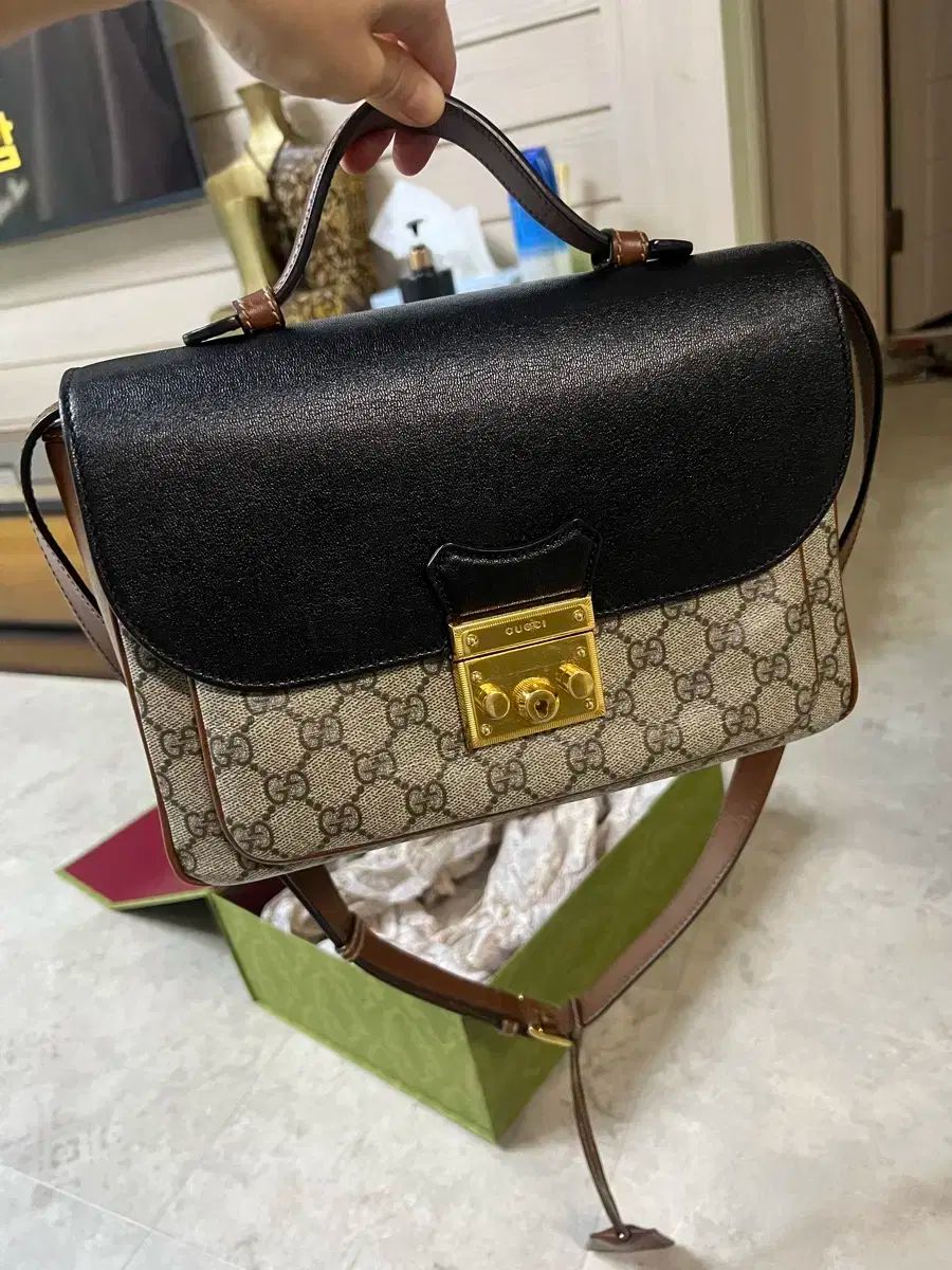 GUCCI グッチ Supreme シュプリーム パドロック クロス ショルダーバッグ
