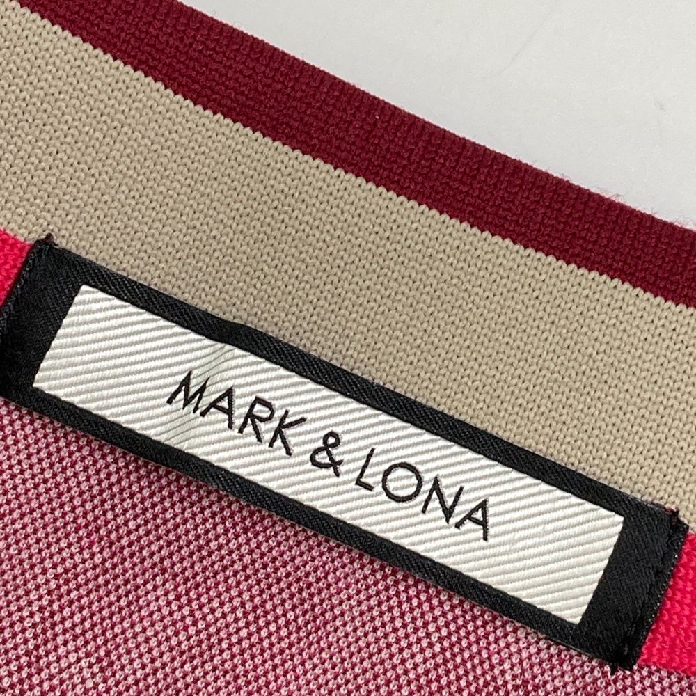 サイズ：36 MARK&LONA マークアンドロナ  半袖ポロ ワンピース 総柄 ピンク系 [240101484886] ゴルフウェア レディース ストスト サイズ：36 MARK&LONA マークアンドロナ 半袖ポロ ワンピース 総
