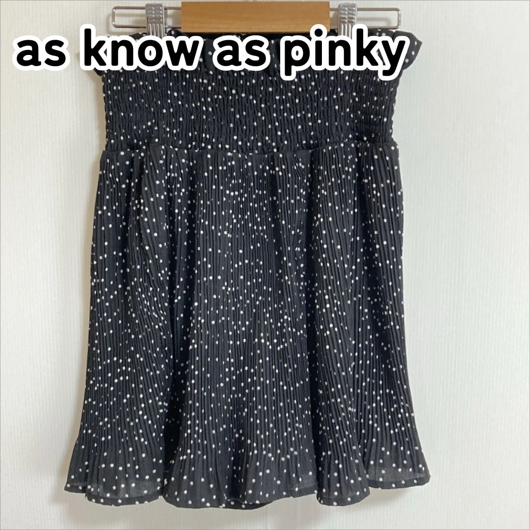 AS KNOW AS PINKY アズノゥアズピンキー ＊ フリーサイズ ブラック