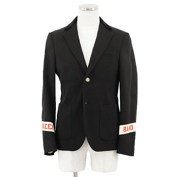 GUCCI グッチ 刺繍ロゴ ベロアジャケット