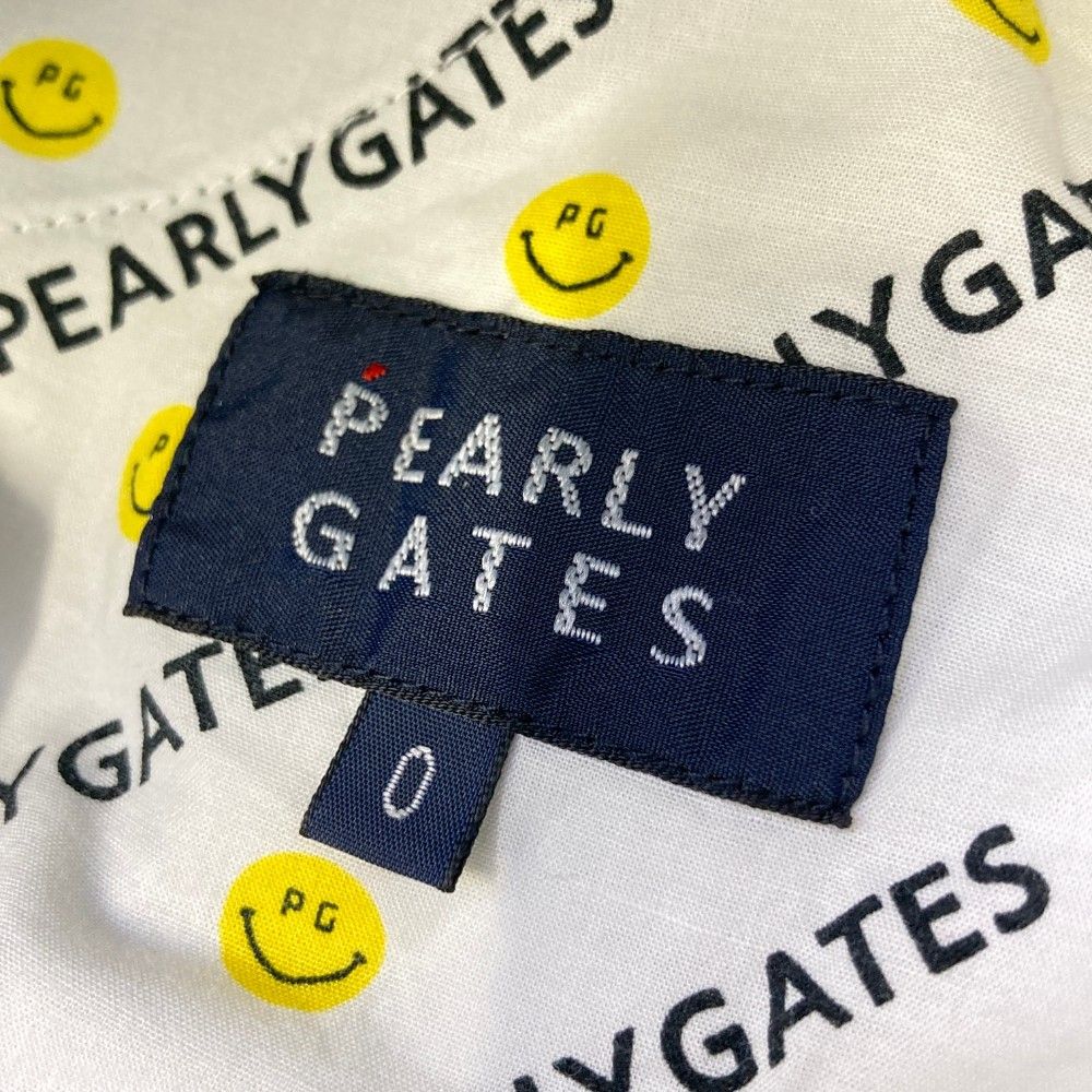 サイズ：0 PEARLY GATES パーリーゲイツ  ストレッチパンツ ニコちゃん ボーダー柄 ネイビー系 [240101462620] ゴルフウェア レディース ストスト サイズ：0 PEARLY GATES パーリーゲイツ ストレッチパンツ ニコ