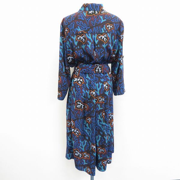 ポール・スミス PaulSmith ワンピース ロング 総柄 ベルト付き a871269