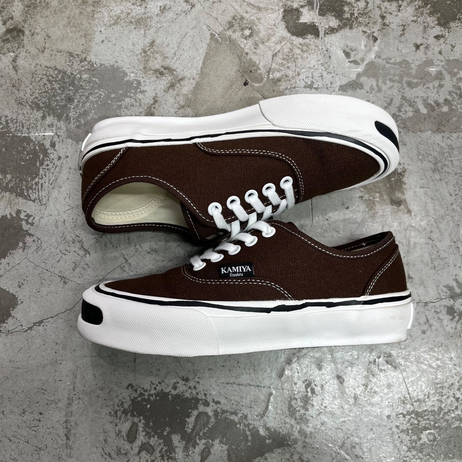 参考上代28600円 KAMIYA Herc Vulcanize Sneaker ハークヴァルカナイズ