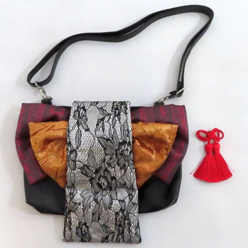 xxxHOLiC ショルダーバッグ　CLAMP 中古】バッグ 衣装モチーフ カスタムリボンバッグ 「xxxHOLiC