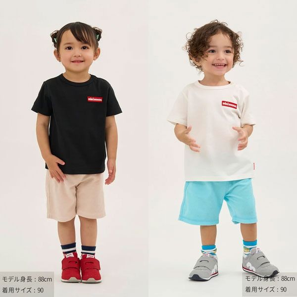 ミキハウス mikihouse ワッペンロゴ 半袖 Tシャツ 100 白（01