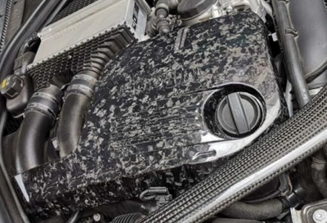 BMW F80 M3 F82 F83 M4 2014～2018年式 リアルカーボン製 鍛造紋理 エンジンカバー FFCRYSTALESIA_COM