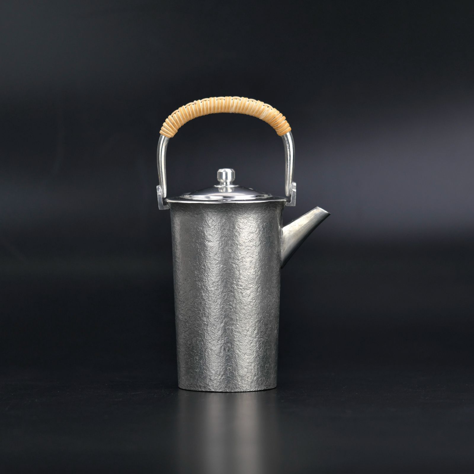 煎茶道具 純錫 円形 瓶座 静寿居 蔵苑 共箱 工芸品