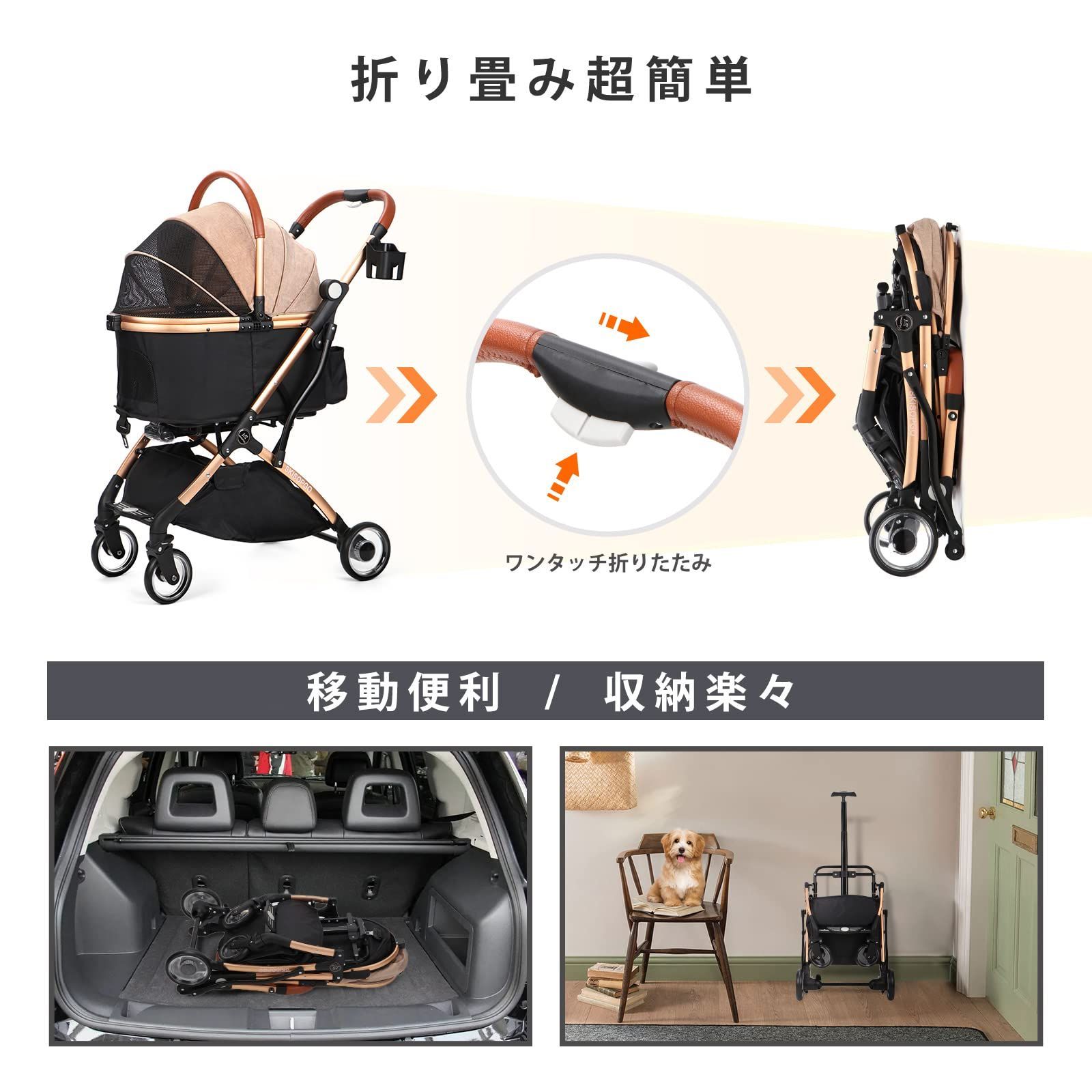 SKISOPGO ペットカート 分離型 自立式 グレー 楽天市場】SKISOPGO