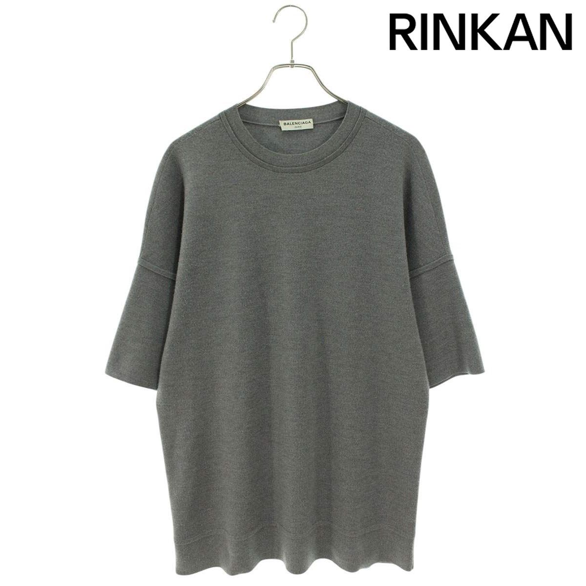 バレンシアガ  408995 T1342 ウールレイヤードニットTシャツ メンズ S