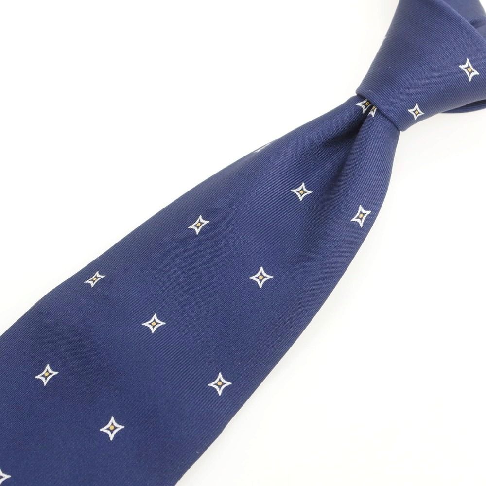 中古】マリネッラ E.MARINELLA セッテピエゲ シルク 小紋柄ネクタイ