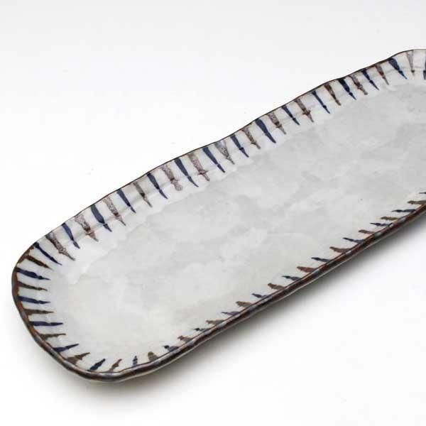 3Pセット）瀬戸焼 秋御膳 長皿／二色十草 ※陶器,個性的,和食器