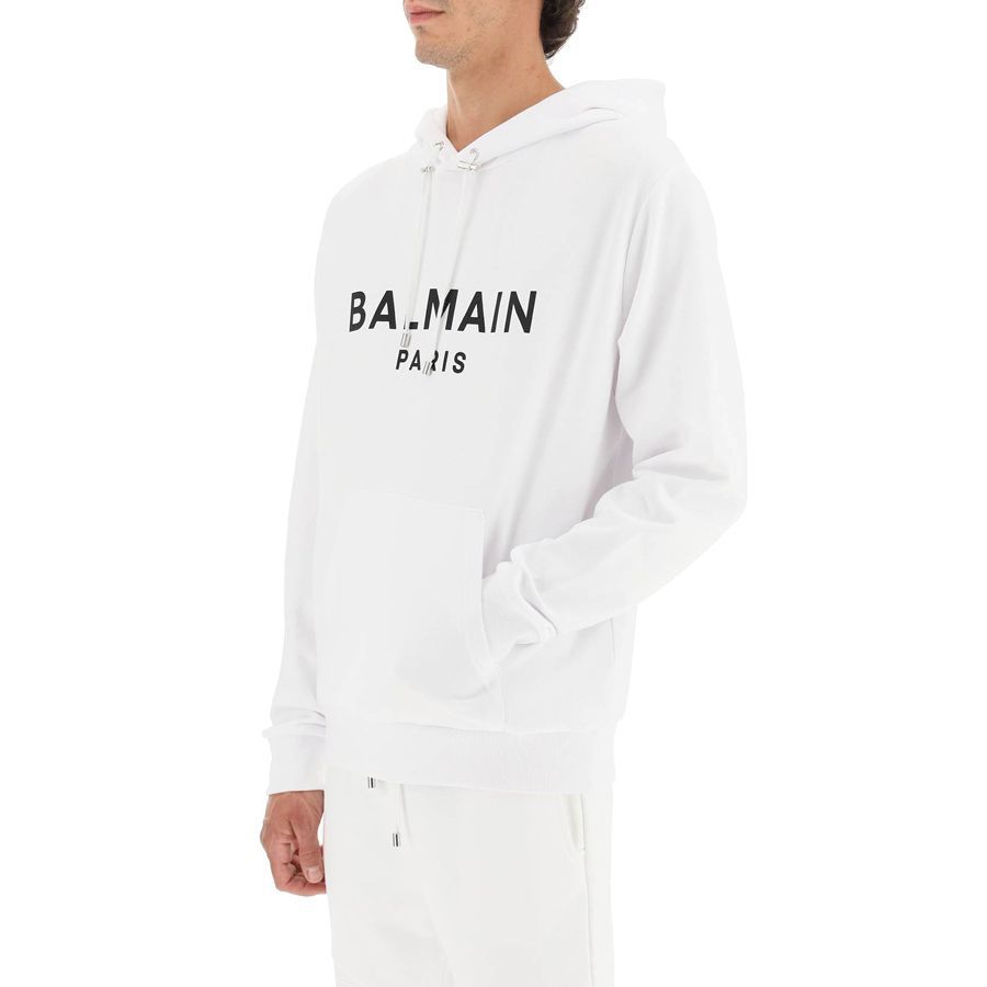 4 BALMAIN バルマン YH0JR002 BB65 GAB ホワイト パーカー フーディ