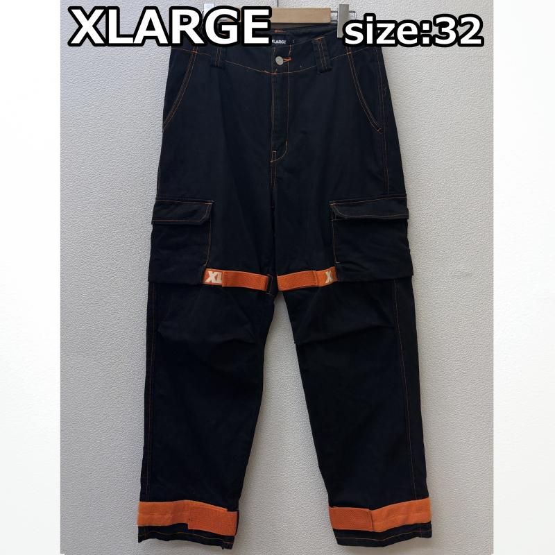XLARGE エクストララージ その他ボトムス 101202031004 ADJUSTABLE CARGO PANTS アジャスタブル カーゴ ミリタリー パンツ 黒 ブラック