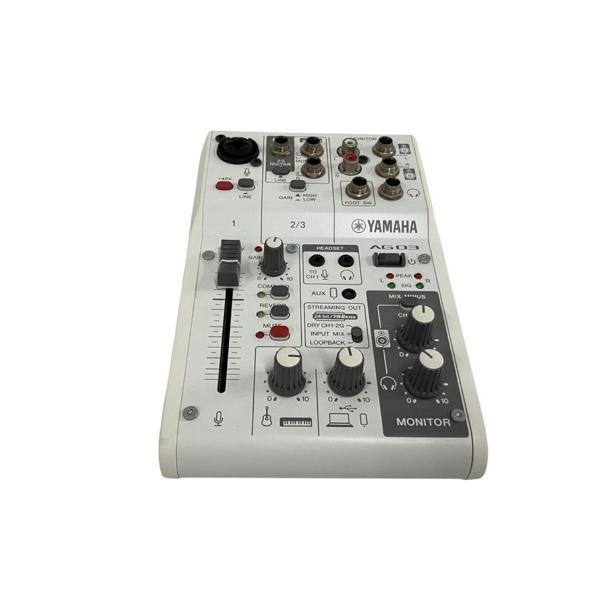 YAMAHA AG03 MK2 ミキシングコンソール ミキサー 音響機材 配信