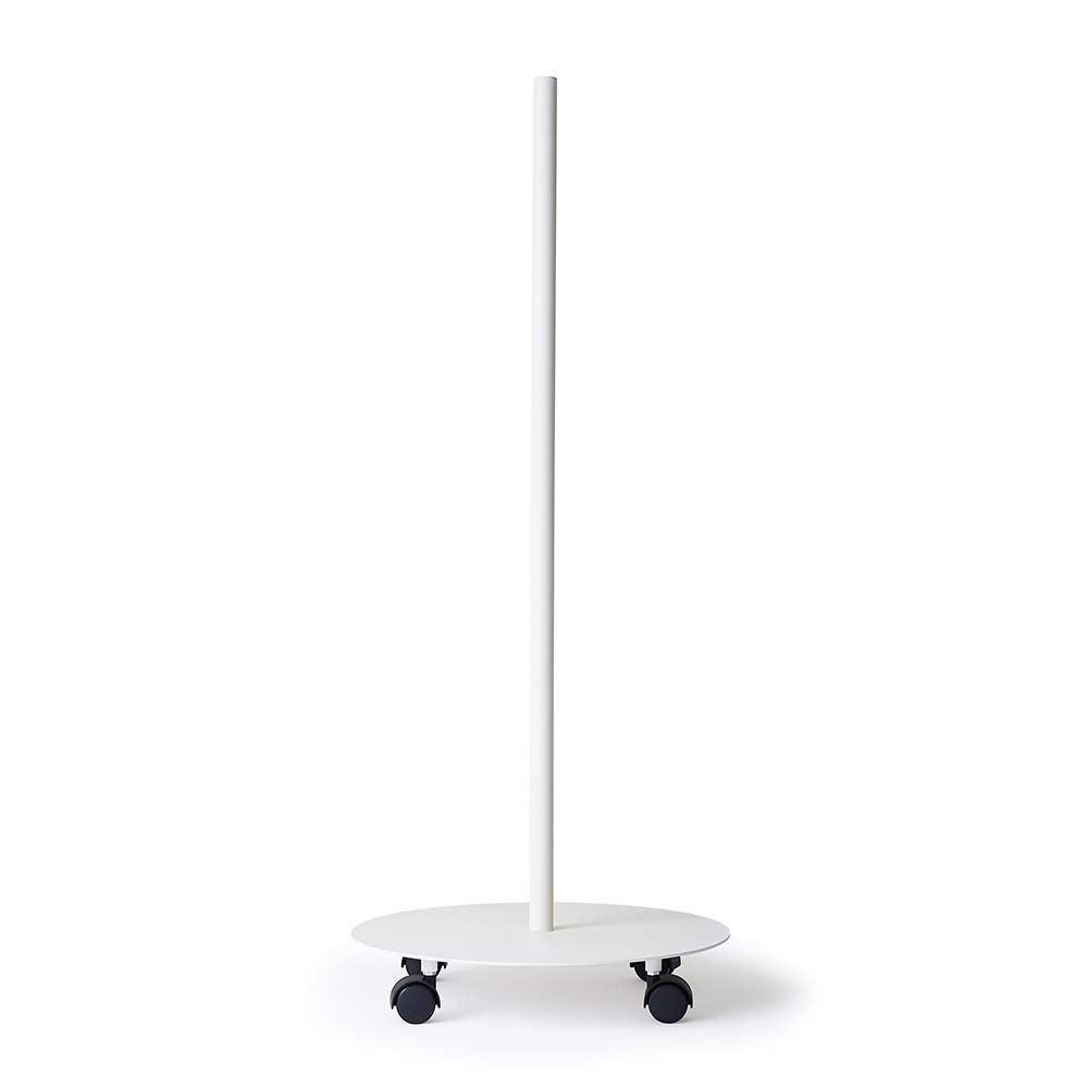 DRAW A LINE 020 Move Rod White ドローアライン ムーブロッド キャス ター付きポール ホワイト 縦 幅40×奥行40×高さ97.1cm 耐荷重6kg D-MR-WH