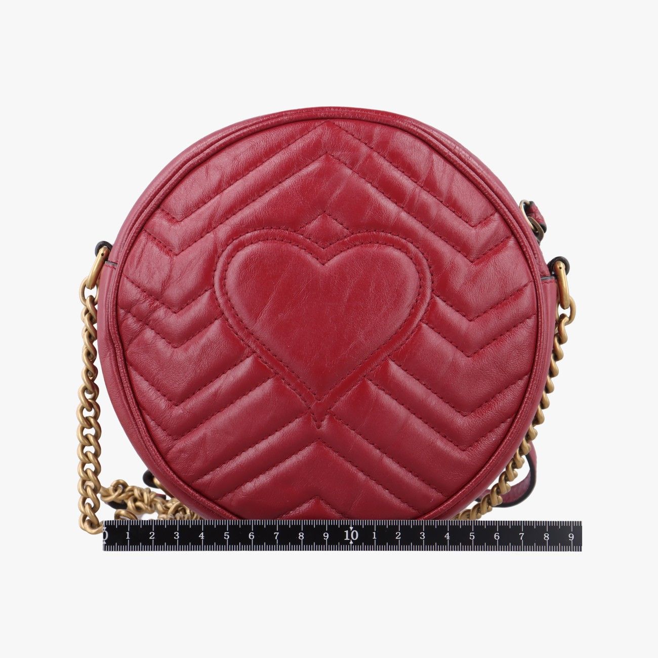 グッチGucciGGマーモントレッドレザー550154D027047542