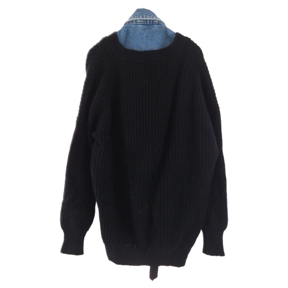 DIESEL (ディーゼル) ニットカーディガン デニムドッキングジャケット