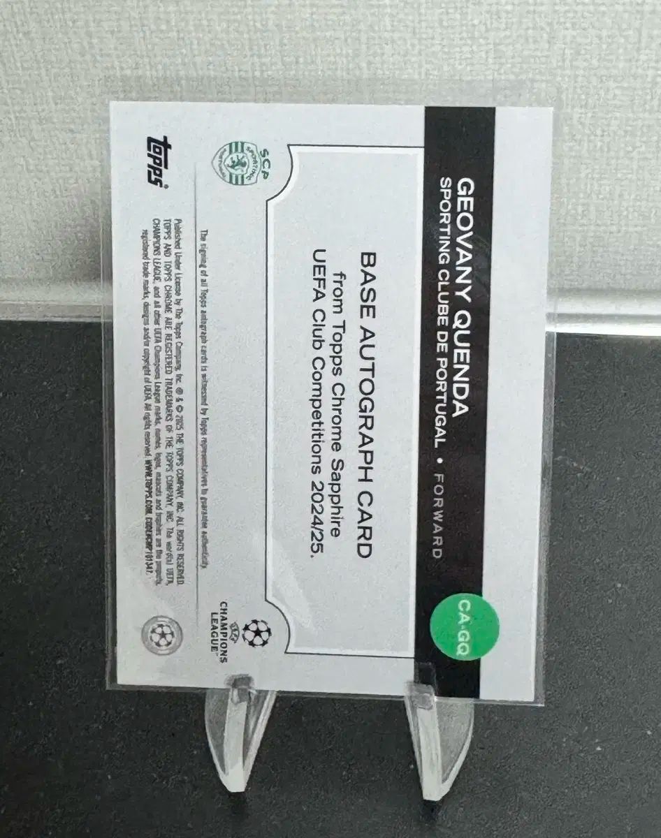 TOPPS トップス クロム サファイア ジョン ケンダ 25 オート