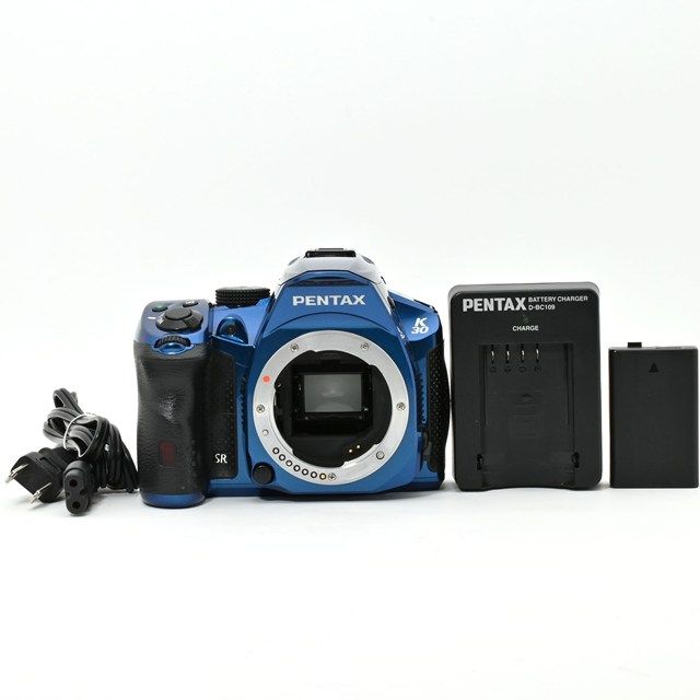 良品＞PENTAX K-30 ボディ クリスタルブルー｜防塵防滴×視野率100