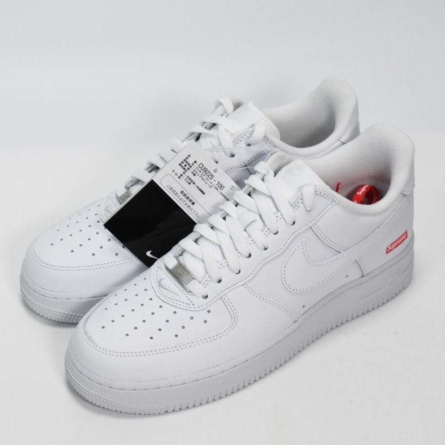 【新品 未使用】NEW Supreme × Nike Air Force 1 Low White シュプリーム ナイキ エアフォース1 ホワイト 白  CU9225 100 27.0cm メンズ