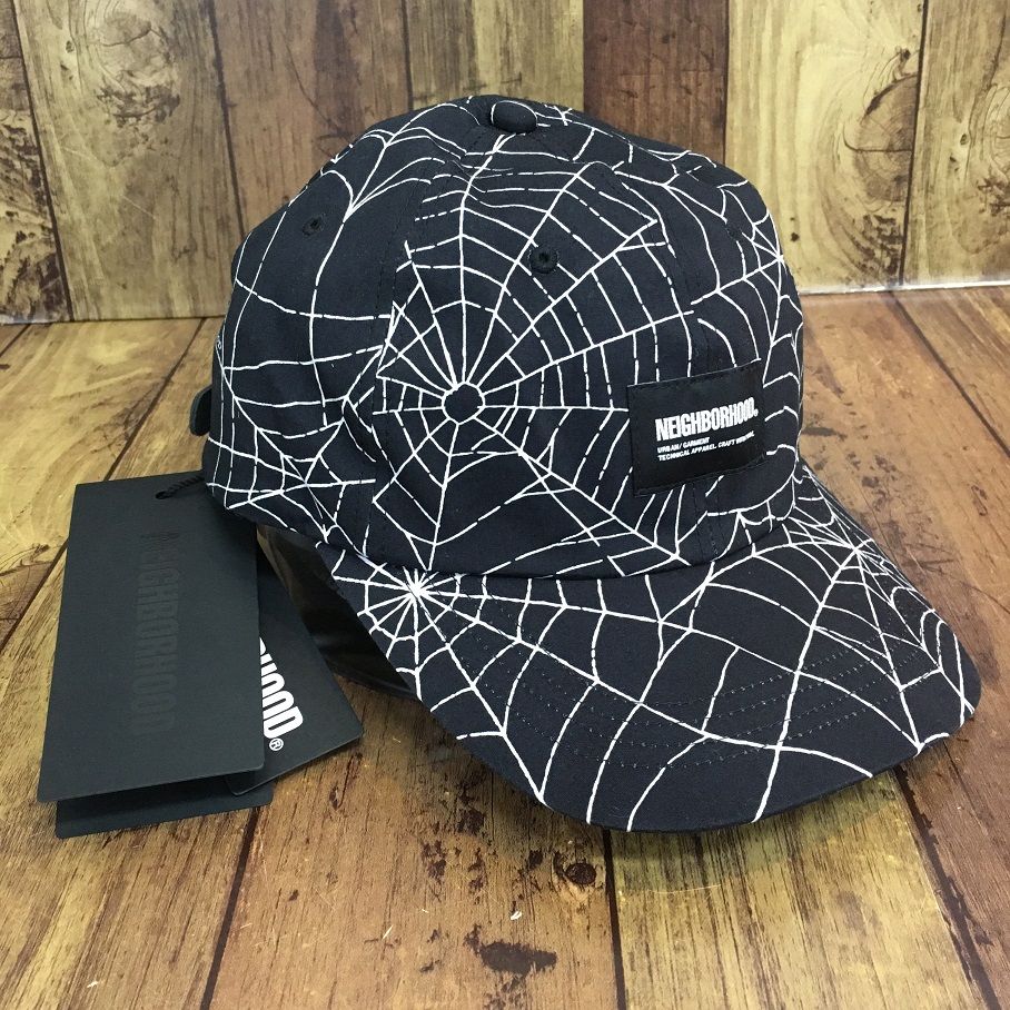 NEIGHBORHOOD SPIDERWEB DAD CAP 231YGNH-HT03 ネイバーフッド キャップ ブラック【7054-004】 -  メルカリ