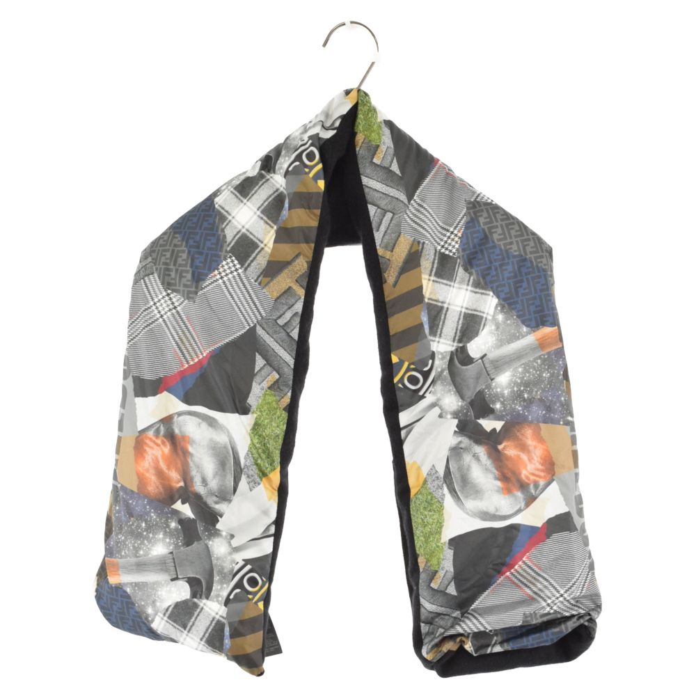 FENDI (フェンディ) カシミヤ 総柄スカーフ マフラー FXS375