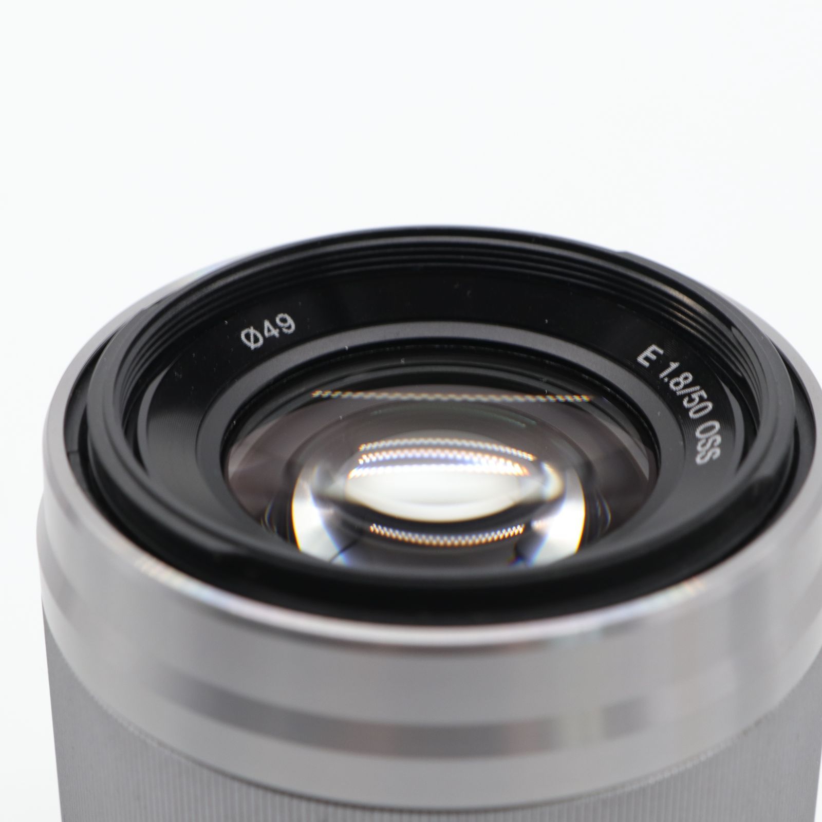 極上品】ソニー E 50mm F1.8 OSS (SEL50F18) シルバー #39-0037-1