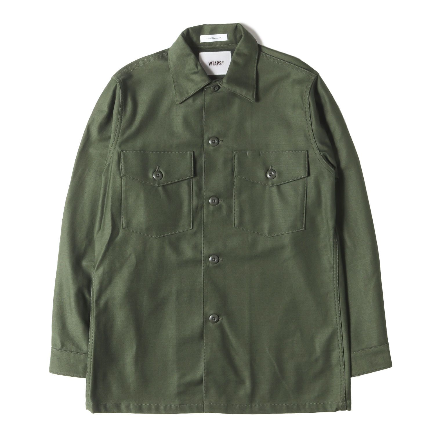 美品】WTAPS ダブルタップス シャツ オリーブドラブ サイズ:S