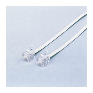 まとめ エレコム スリムモジュラケーブル 白 MJ-10WH