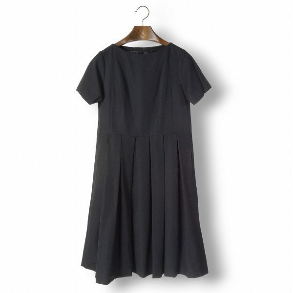 GRANDMA MAMA DAUGHTER グランマママドーター ボックスプリーツワンピース 42E1308