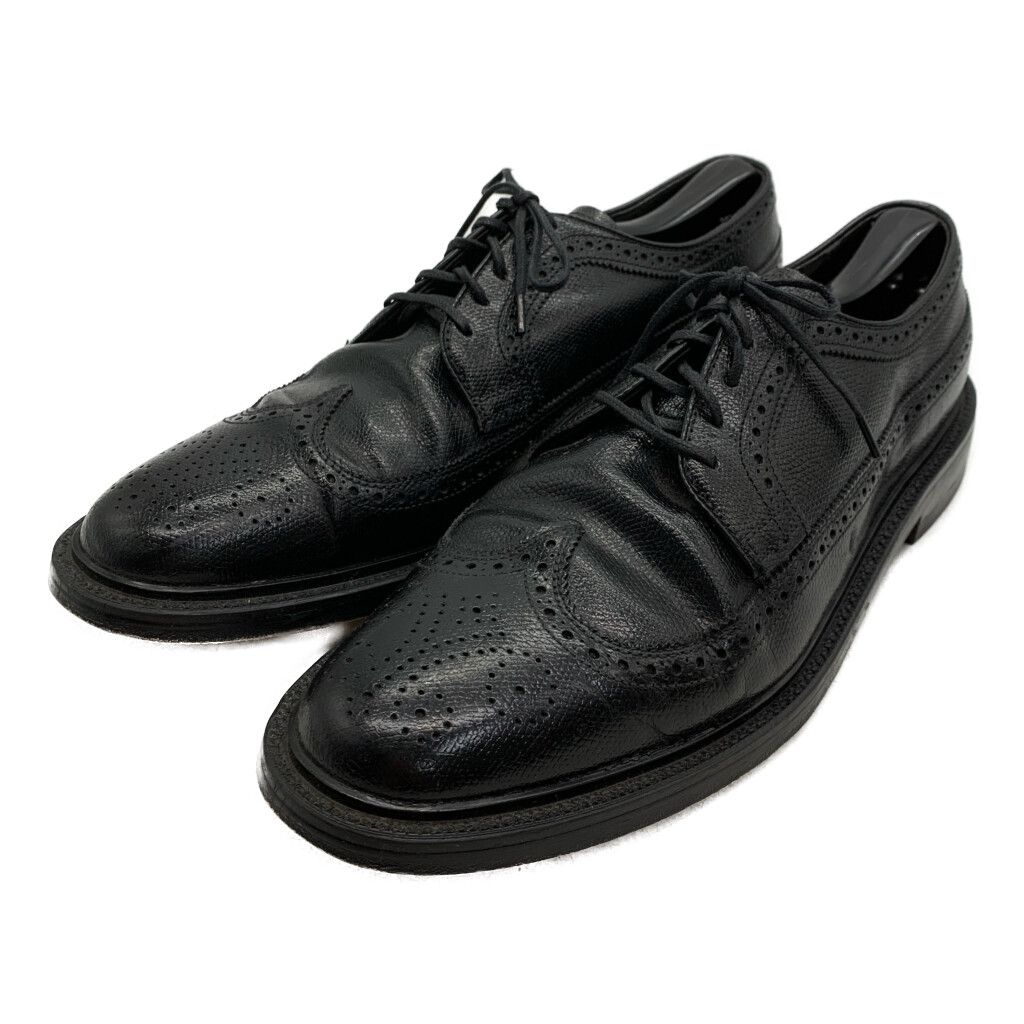 80年代 USA製 STAFFORD スタッフォード ロングウィングチップ レザー