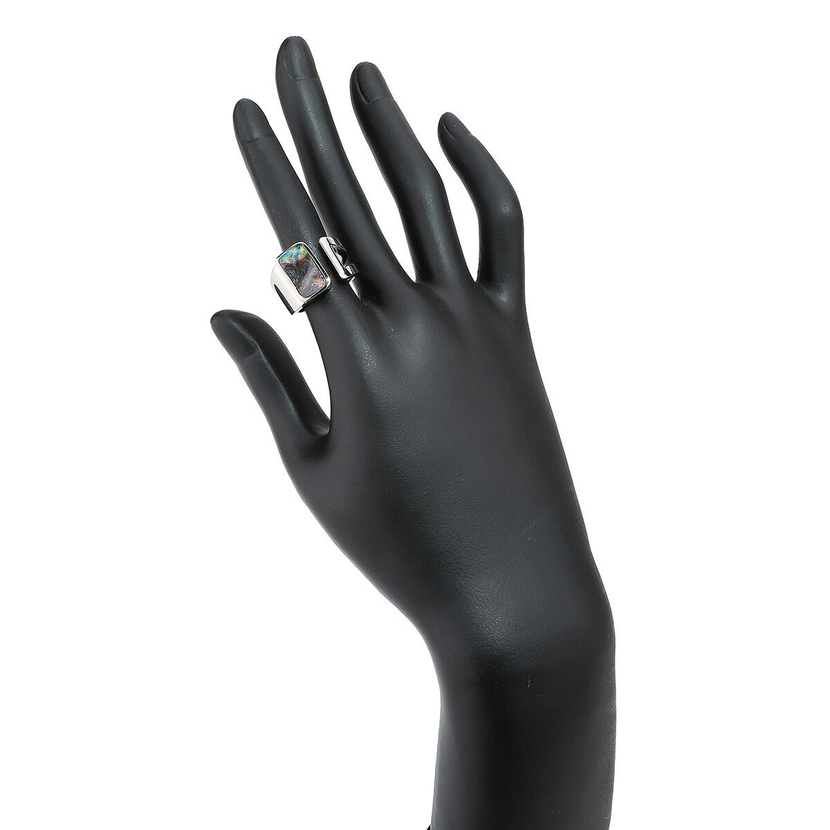 リング 指輪 ボルダーオパール 2.27ct K18 12号 中古 プレラブド 返品OK