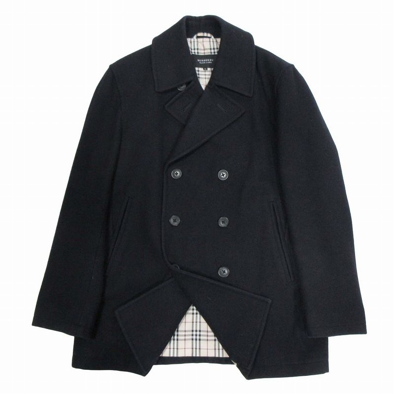 ★BURBERRY BLACK LABEL★ピーコート 裏地 総ノバチェック M ☆BURBERRY BLACK LABEL☆ピーコート 裏地 総ノバチェック M