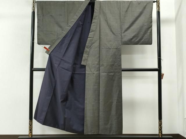 平和屋着物○男性 本場大島紬 アンサンブル 吉祥文 久野織物謹製 証紙