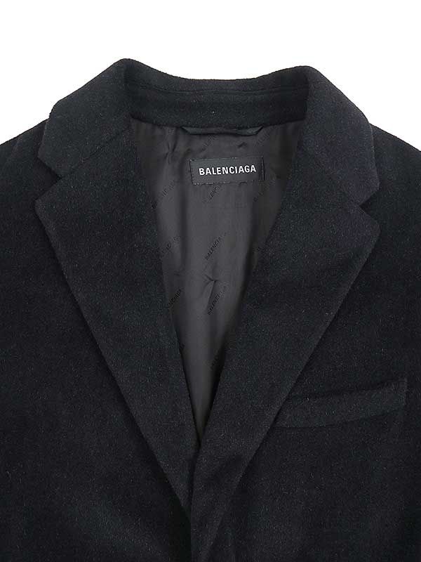 BALENCIAGA バレンシアガ 22AW Brushed Alpaca Boxy Coat アルパカ