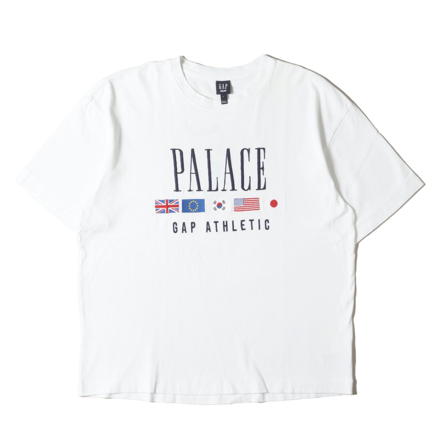 PALACE パレス Tシャツ ホワイト 白 サイズ:L | 24SS GAP 国旗