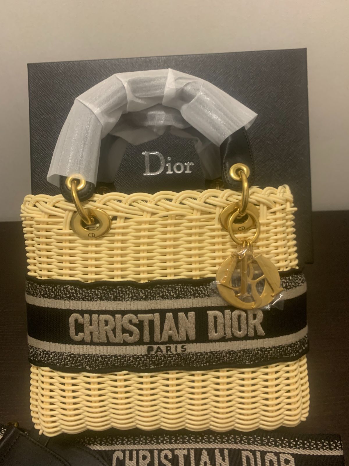 価格 Dior バッグ ミニ レディディオール かごバッグ オブリーク