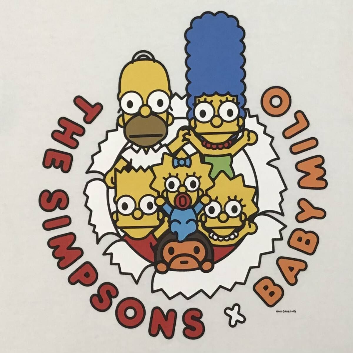 ☆美品☆ THE SIMPSONS × BAPE BABY MILO Tシャツ Sサイズ a bathing