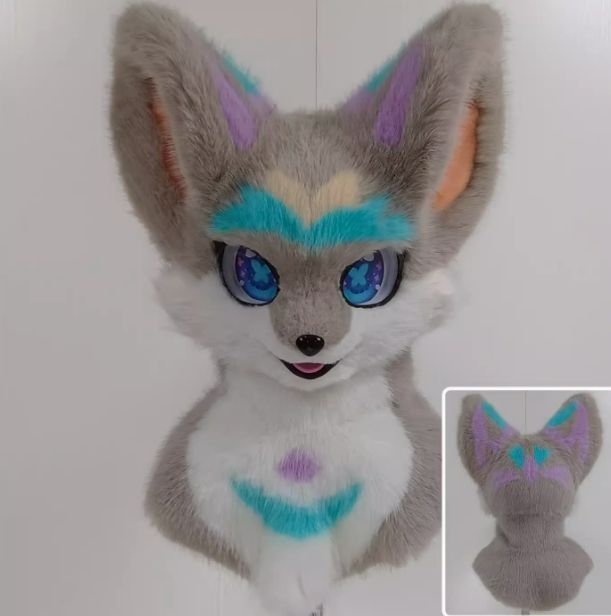 着ぐるみヘッド 犬 短毛タイプ NO.32 最 猫 全頭ヘッド ケモノ マスク ファースーツ ぬいぐるみ コスプレ コスチューム kigurumi