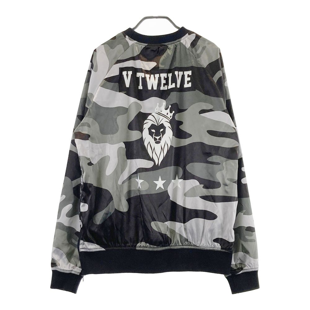 サイズ L V12 ヴィトゥエルヴ 蓄熱長袖ブルゾン カモフラ柄 カーキ系 240101517751 ゴルフウェア メンズ ストスト